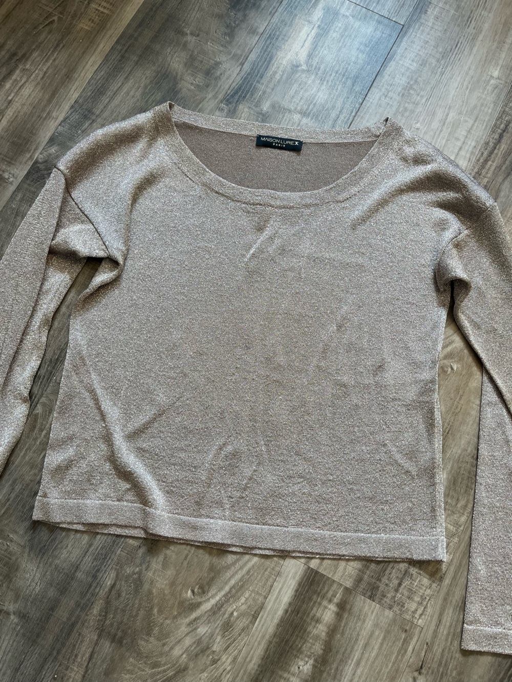 Maison Lurex Paris sparkly top size xs
